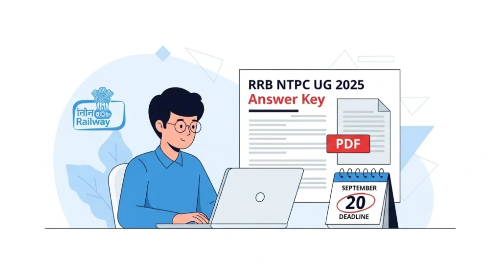RRB NTPC UG Answer Key 2025 Released, Submit Objections Till September 20